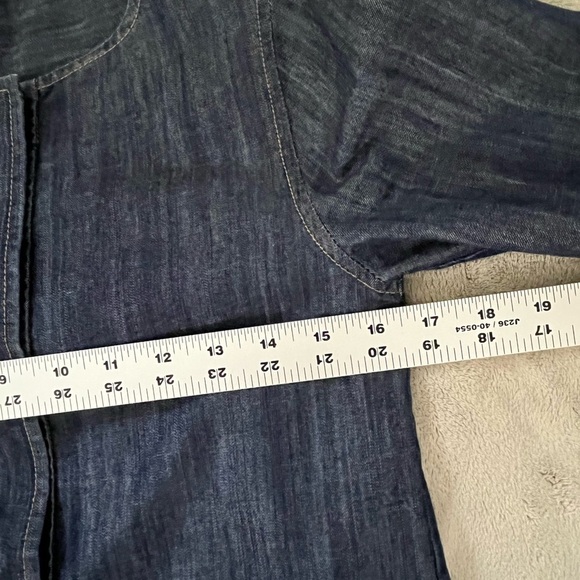 Joe Fresh Denim Chambray Dress Women’s XS Contemporary Minimalist Casual Modest - Picture 13 of 15